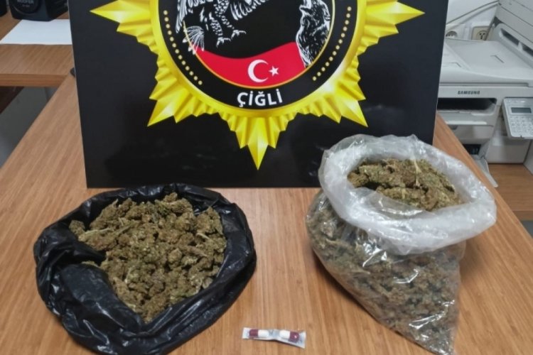 İzmir'de uyuşturucu taciri polisten ka&ccedil;amadı