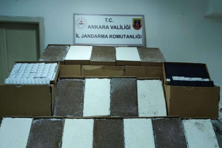 Başkent'te 400 bini aşkın dolu makaron ele ge&ccedil;irildi