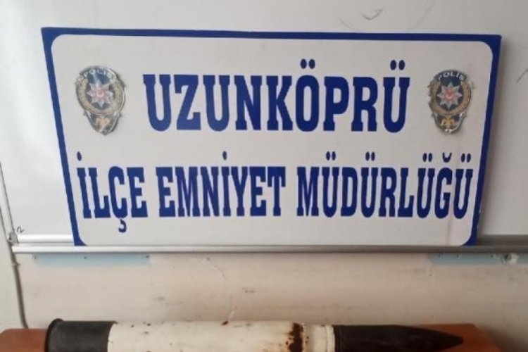 Edirne'de bir evde havan topu mermisi ve uyuşturucu ele ge&ccedil;irildi