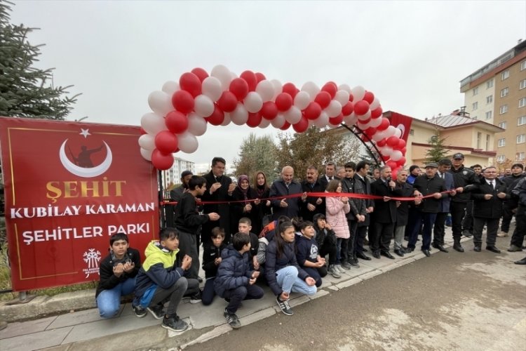Şehit polis Kubilay Karaman'ın ismi Erzurum'da parka verildi