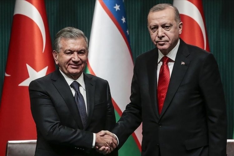 Cumhurbaşkanı Erdoğan &Ouml;zbekistanlı mevkidaşıyla g&ouml;r&uuml;şt&uuml;