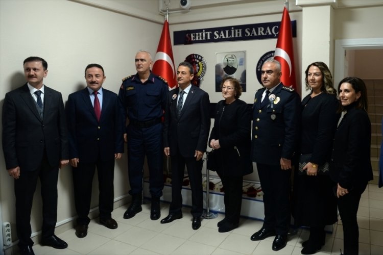 Sinop'ta polis merkezine şehit polis memuru Salih Sara&ccedil;'ın adı verildi