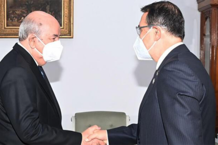 Bakan D&ouml;nmez, Cezayir Cumhurbaşkanı Tebbun ile bir araya geldi