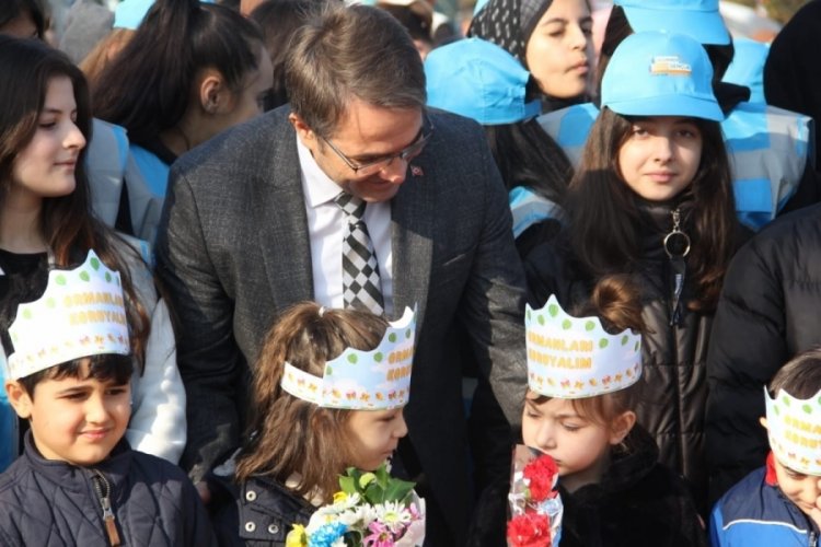 Milli Ağa&ccedil;landırma Seferberliği: Bursa'da Hamamlıkızık'ta fidanlar toprakla buluştu
