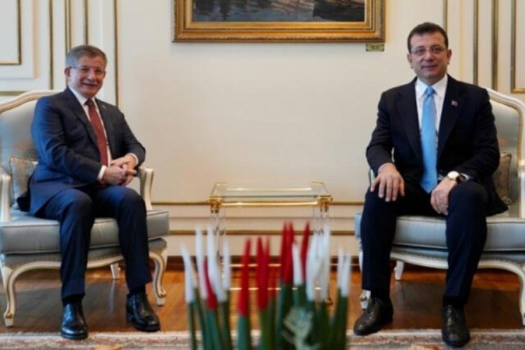 Ahmet Davutoğlu İmamoğlu'nu ziyaret etti