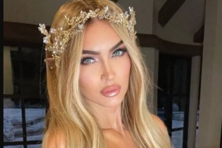 Megan Fox yeni g&ouml;ğ&uuml;slerini zor kapattı