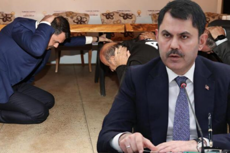 Bakan Kurum deprem tatbikatına katıldı