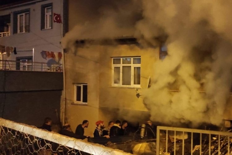 Zonguldak'ta kalorifer kazanında yangın