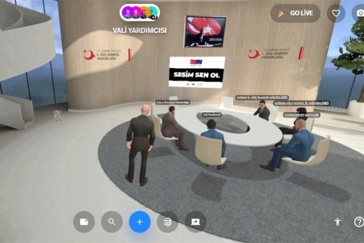 Edirne İnsan Ticaretiyle M&uuml;cadele Komisyon toplantısı "metaverse" ortamında ger&ccedil;ekleştirildi