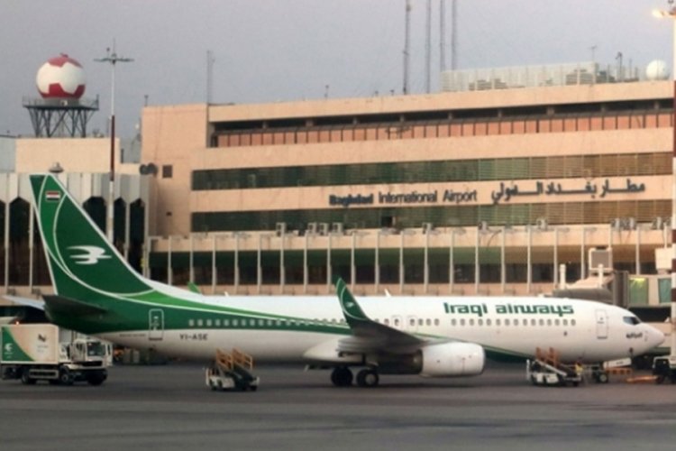 Irak'ta Bağdat Uluslararası Havalimanı'nda dış hatlar terminali alev alev yandı