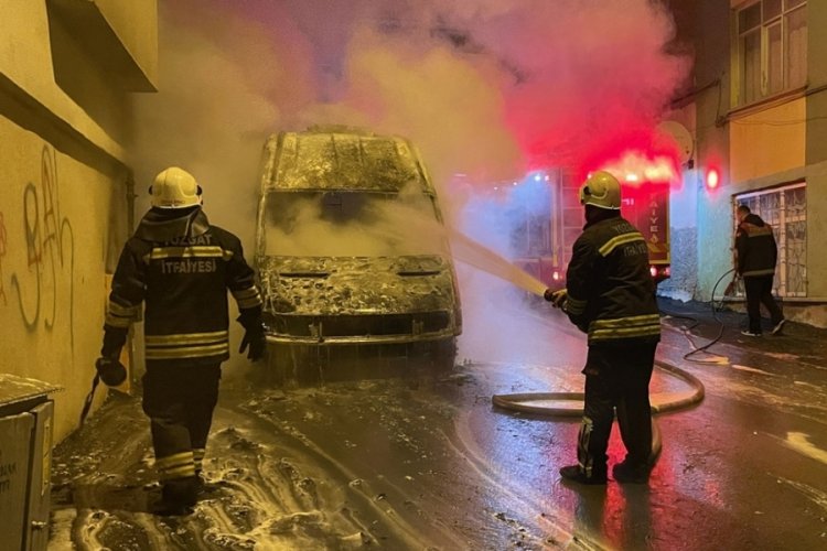Yozgat'ta Kızılay minib&uuml;s&uuml;nde yangın