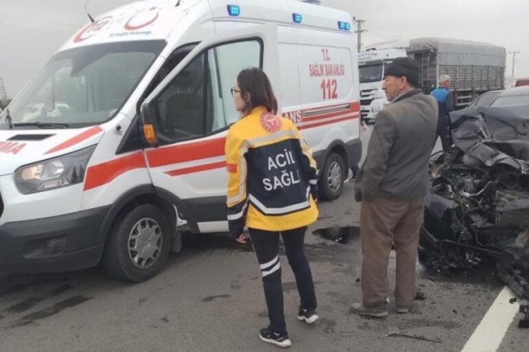 Edirne'de Belediye Başkanı kaza yaptı
