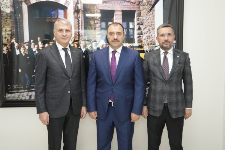 Sakarya Valisi Kaldırım'dan SATSO'ya "hayırlı olsun" ziyareti