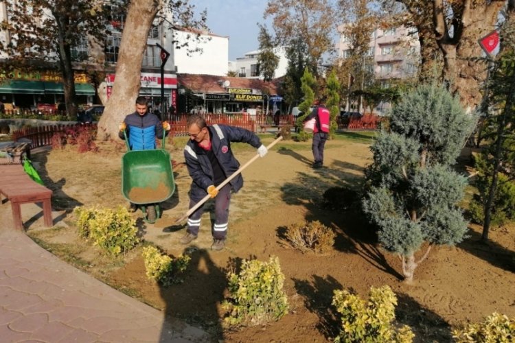 Bursa G&uuml;rsu'nun parkları tazeleniyor