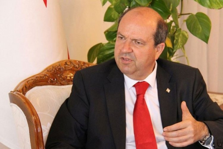 Rumlar KKTC bayraklarını yaktı, Cumhurbaşkanı Tatar'dan tepki geldi