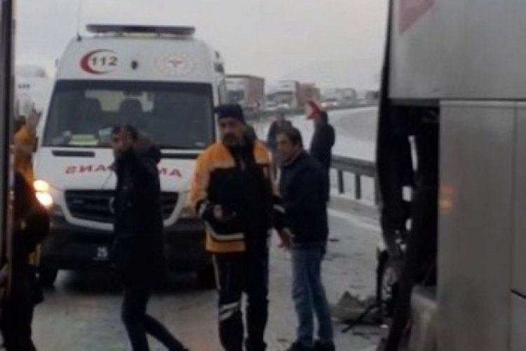 Erzurum'da zincirleme kaza