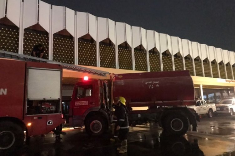 Bağdat Havalimanı'nda 48 saat i&ccedil;erisinde ikinci yangın &ccedil;ıktı