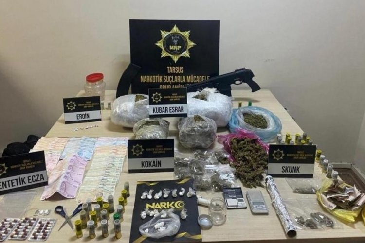Mersin'de uyuşturucu operasyonu: 6 g&ouml;zaltı