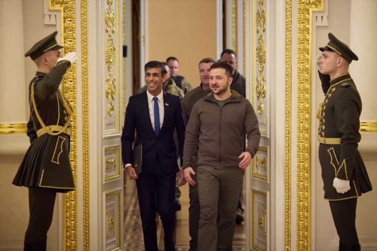Zelensky, İngiltere Başbakanı Sunak'ı kabul etti