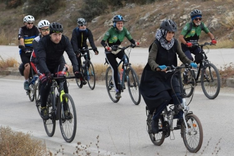 Bursa'da tarih &ouml;ncesine pedalladılar