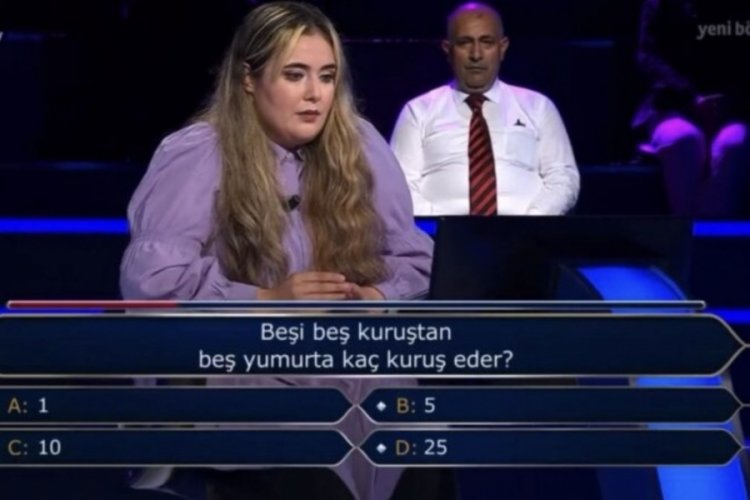 Beşi beş kuruştan beş yumurta ka&ccedil; kuruş eder?