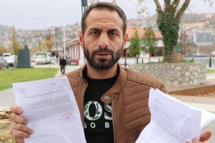 Zonguldak'ta &ccedil;ocuklarını g&ouml;remeyen baba isyan etti