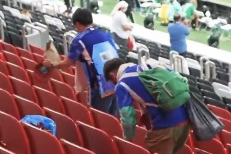 D&uuml;nya Kupası'nda Japonlardan Katarlıları şaşkına &ccedil;eviren hareket