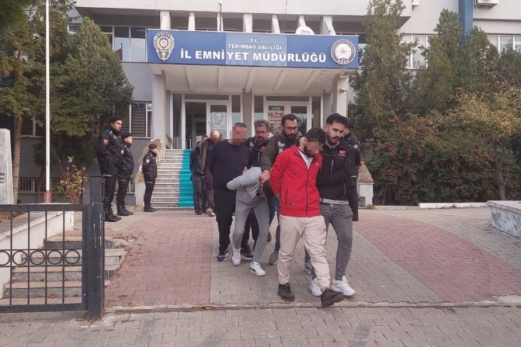 Tekirdağ'da uyuşturucu operasyonu: 9 tutuklama