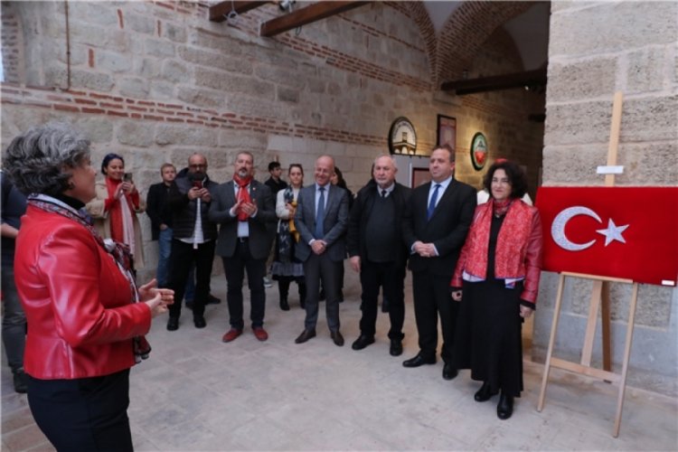 Trakya &Uuml;niversitesi'nde "Kırmızı &Ccedil;ini" sergisi a&ccedil;ıldı