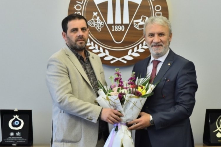 İneg&ouml;lspor'dan Yavuz Uğurdağ'a ziyaret