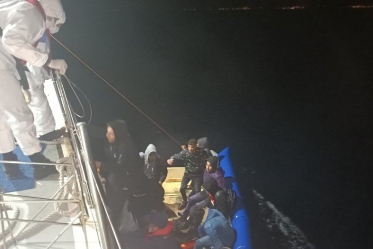 Aydın'da 16 d&uuml;zensiz g&ouml;&ccedil;men kurtarıldı