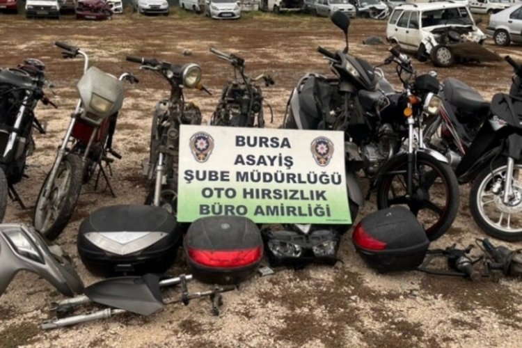 Bursa'da motosikletleri par&ccedil;alayan zanlı yakalandı