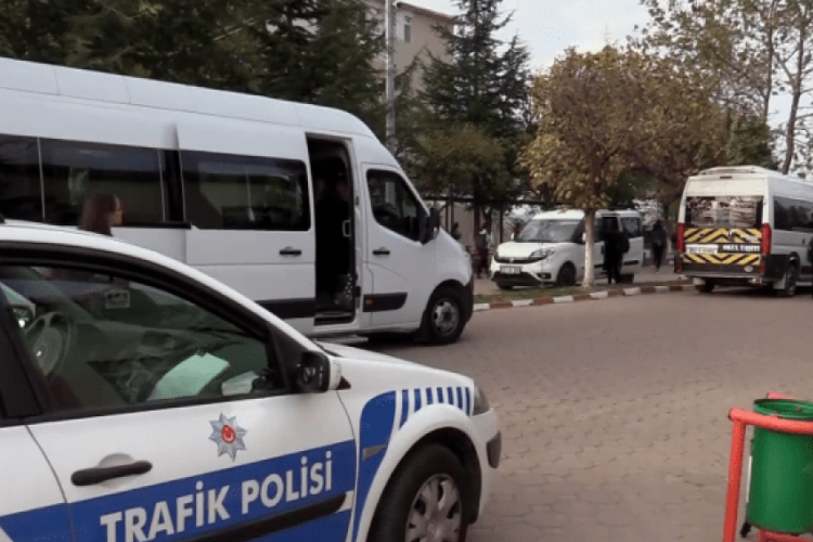 Kırklareli'nde okul servislerine denetim yapıldı