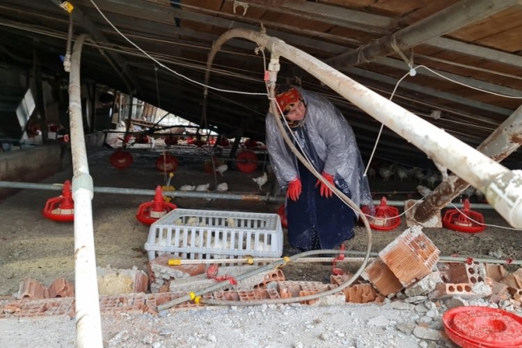 D&uuml;zce'de depremin ardından temizlik ve enkaz kaldırma &ccedil;alışmaları s&uuml;r&uuml;yor