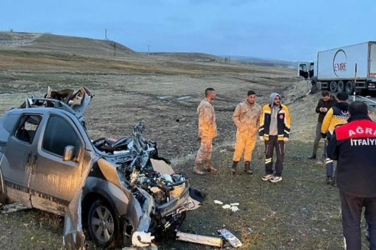 Ağrı'da uzman &ccedil;avuş, trafik kazasında hayatını kaybetti
