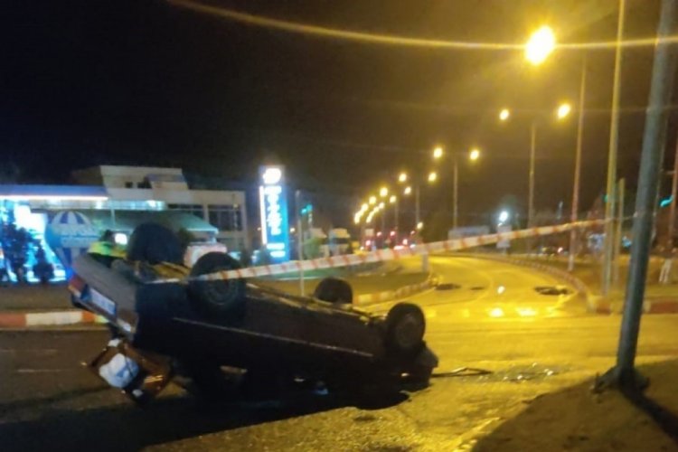 Malatya'da otomobil takla attı: 1 yaralı