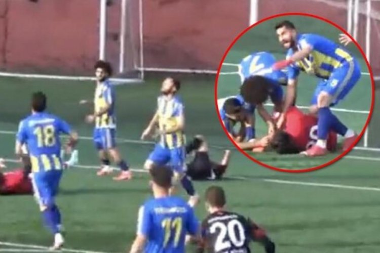 &Ccedil;aycumaspor'un kalecisinin ma&ccedil;ta yaşadığı kazada kafatası &ccedil;atladı