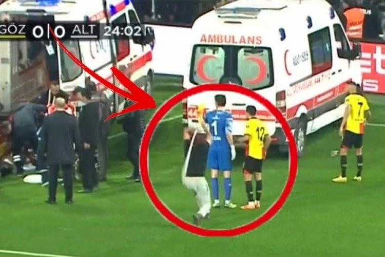 Kaleci Ozan Evrim &Ouml;zen&ccedil;'e saldıran taraftar tutuklandı