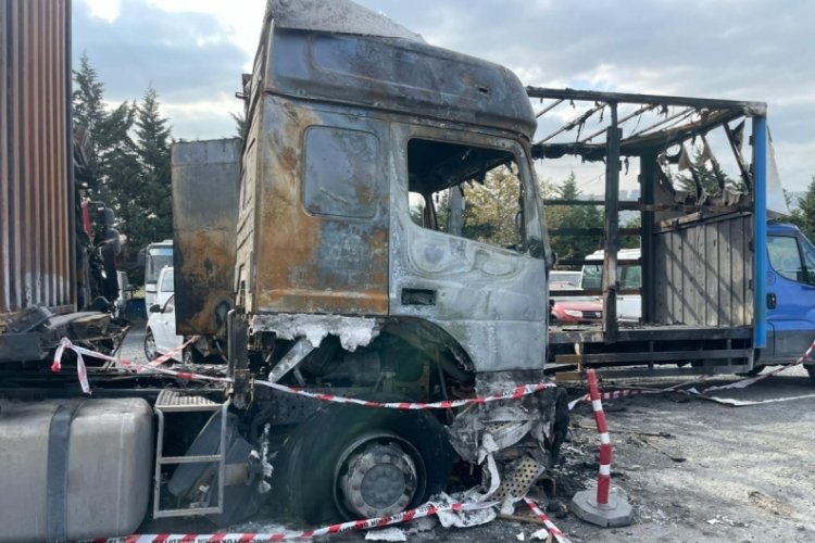 İstanbul'daki tır yangınında kundaklama iddiası