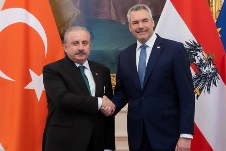TBMM Başkanı Şentop, Avusturya Başbakanı ile bir araya geldi