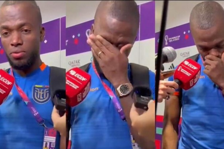 Enner Valencia g&ouml;zyaşlarına hakim olamadı