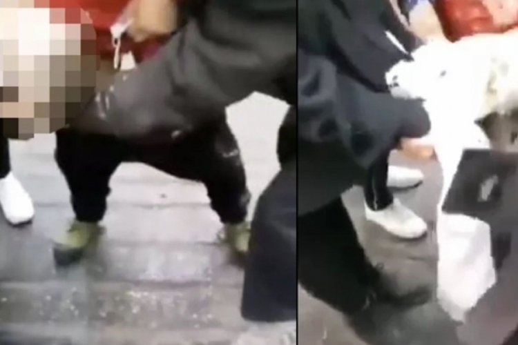 Hastaneye alınmadı, sokak ortasında doğum yaptı