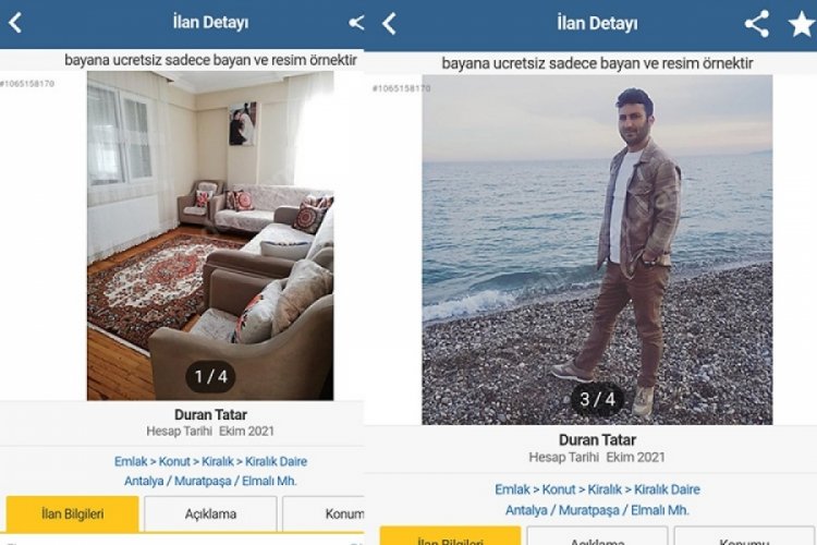 Ev ilanına kendi fotoğrafını koydu: Sosyal medyada tepki topladı