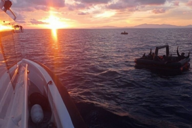 Muğla Dat&ccedil;a'da 27 ka&ccedil;ak g&ouml;&ccedil;men kurtarıldı