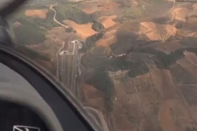 Bursa'daki u&ccedil;ak kazasından hemen &ouml;nce paylaşılan g&ouml;r&uuml;nt&uuml;ler ortaya &ccedil;ıktı!