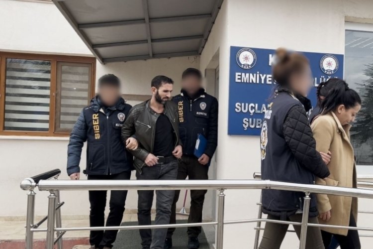 Konya'da internet dolandırıcılarına operasyon