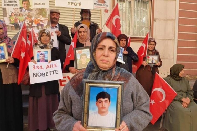 Diyarbakır'daki evlat n&ouml;betinde aile sayısı 334'e y&uuml;kseldi