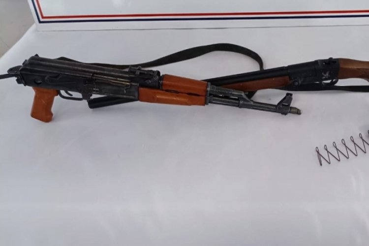 Kayseri'de evde Kaleşnikof Bulundu