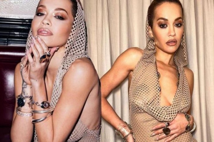 Rita Ora soğuğa meydan okudu