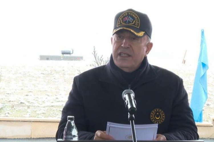 Bakan Akar: Dostumuzu birlikte dost g&ouml;r&uuml;r, d&uuml;şmanımızı da yine birlikte d&uuml;şman biliriz